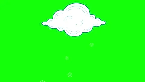 Cloud Moving with Stars Transparent Background Animation Stock Footage 341337132