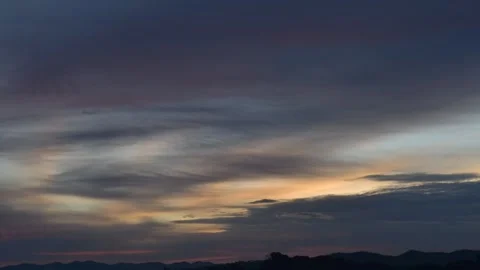 Cloud moving with sunset. Stock Footage 135241430