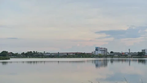 Cloud moving with sunset. Stock Footage 135521086