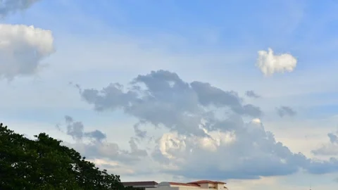 Cloud moving with sunset. Stock Footage 135521133