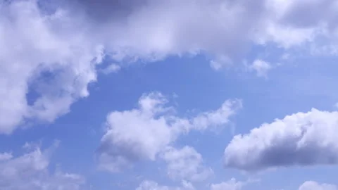 Cloud moving time lapse on a blue sky Stock Footage 292620103