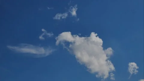 Cloud moving in time-lapse seen. Video stock 132339380