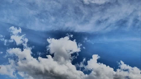 Cloud moving in time-lapse seen. Video stock 132339386