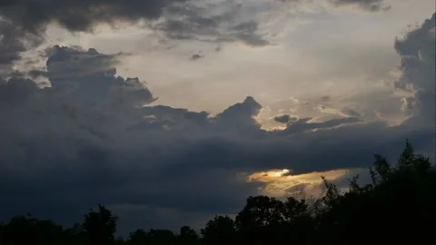 Cloud moving in time lapse seen. Stock Footage 132367892