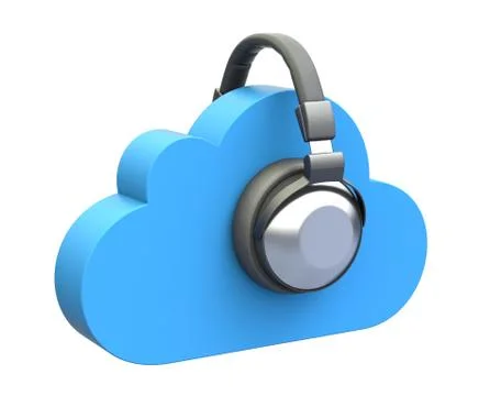 Cloud music concept Stock Illustration