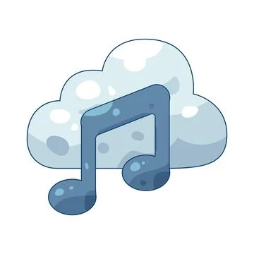 Cloud music 스톡 일러스트