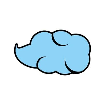 Cloud natural isolated icon イラスト素材