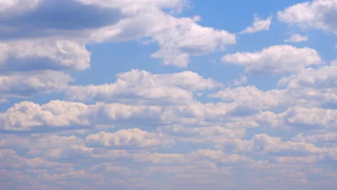 Cloud nature background. Pure daylight. Blue sky with clouds. Panorama. Stock Footage 155293411