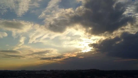 Cloud nature sunset Stock Footage 76768006