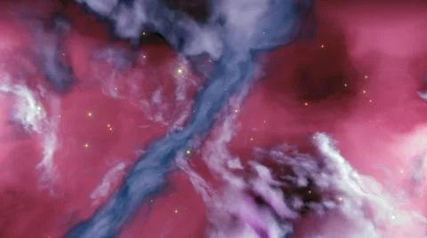 Cloud nebula cosmos background pink galaxy universe space astronomy 3D illust Stock-Illustration