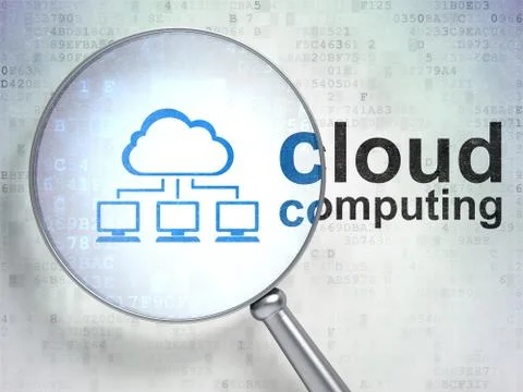Cloud Network and Computing 库存插图