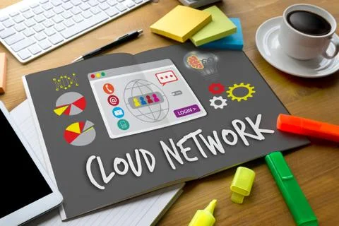 Cloud Network Communication  Globalization Cloud Stock Photos