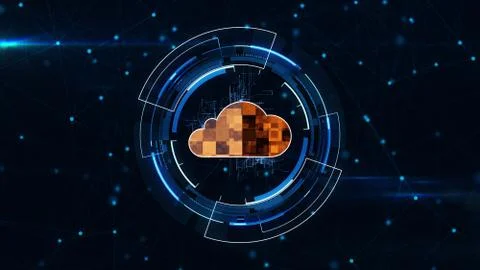 Cloud network concept. Stock Illustration