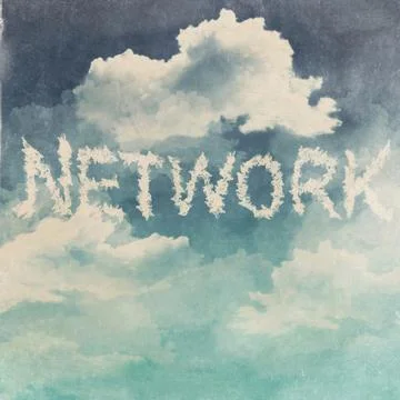 Cloud network concept 库存照片