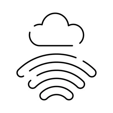 Cloud network connecting wireless data internet technology Stock-Illustration
