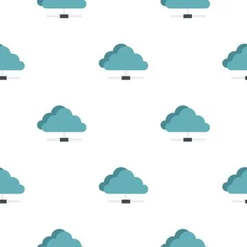 Cloud network connection pattern seamless Stockillustratie