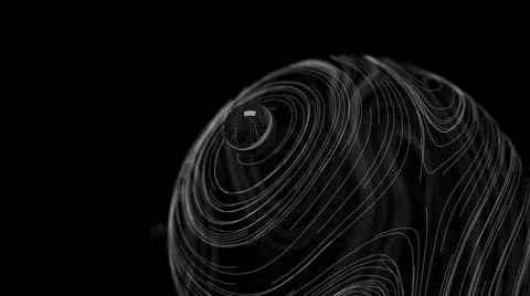 Cloud network dark future technology background. Artificial intelligence line Illustrazione stock