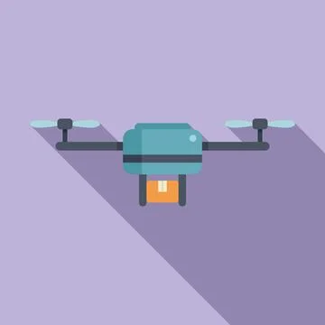 Cloud network drone control icon flat vector. Spy digital map イラスト素材