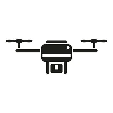 Cloud network drone control icon simple vector. Spy digital map Stock Illustration