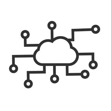 Cloud network icon. Cloud web. Vector. 스톡 일러스트