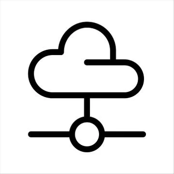 Cloud Network icon Symbol Illustration Design 库存插图