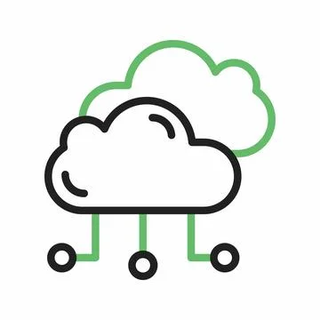 Cloud Network icon vector image. Stockillustratie