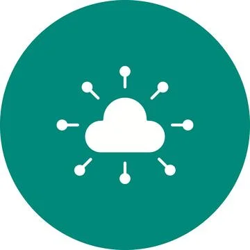 Cloud Network icon vector image. Stockillustratie