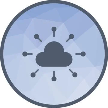 Cloud Network icon vector image. Stockillustratie
