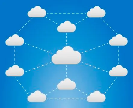 Cloud network Stock Illustration