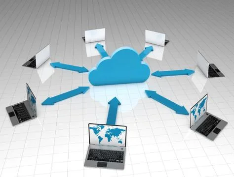 Cloud Network Stock Illustration