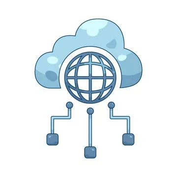Cloud network 스톡 일러스트