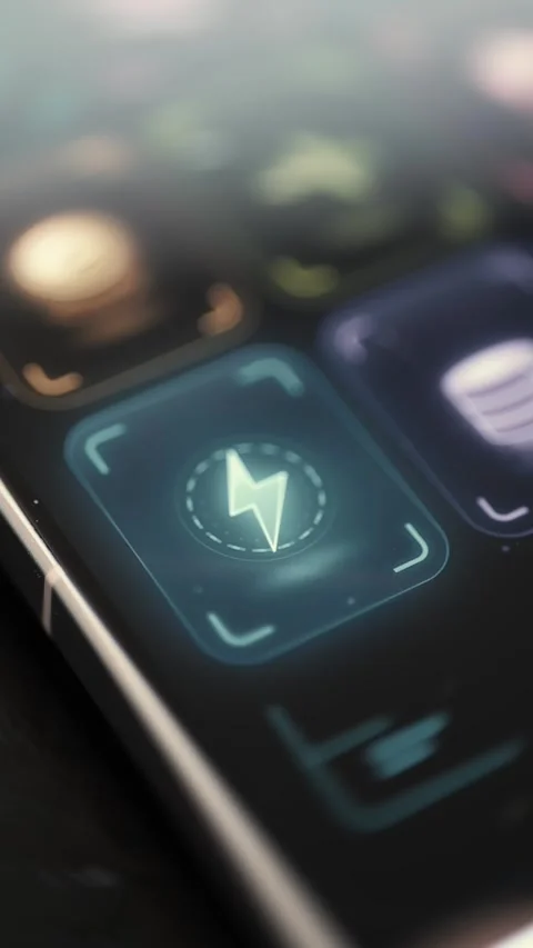 Cloud Network Protection Apps on Smartphone Interface Stock Footage 341865642