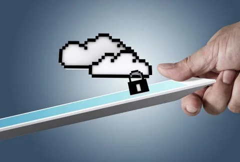 Cloud network sign as concept Illustrazione stock