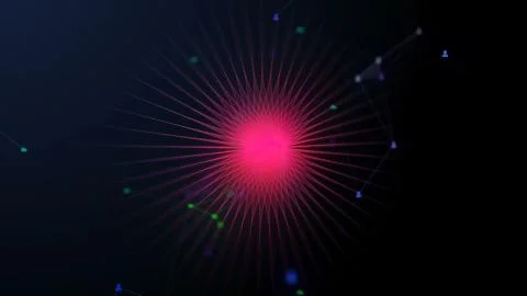 Cloud network technologies Illustrazione stock