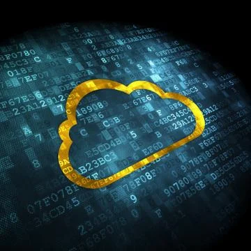 Cloud networking concept Stock Illustration