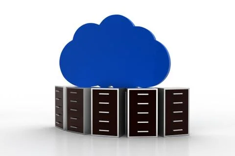 Cloud networking concept Free Stock Illustration