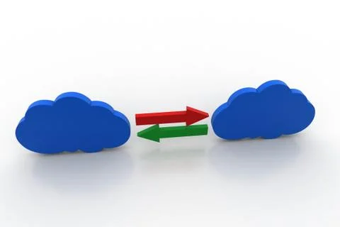 Cloud networking concept Free Stock Illustration