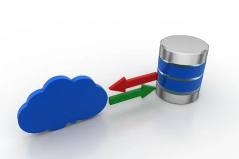 Cloud networking concept Free Stock Illustration