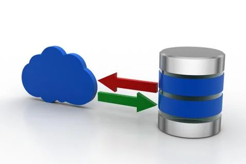 Cloud networking concept Free Stock Illustration