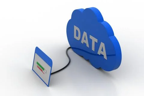 Cloud networking concept Free Stock Illustration