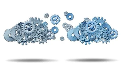 Cloud networking Иллюстрация