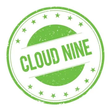 CLOUD-NINE stamp sign Stock Illustration