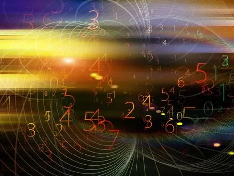 Cloud Numbers 스톡 일러스트