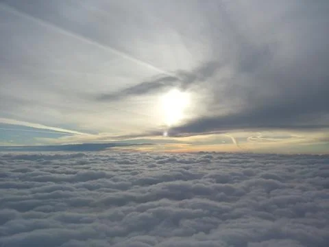 Cloud ocean air sky Foto stock