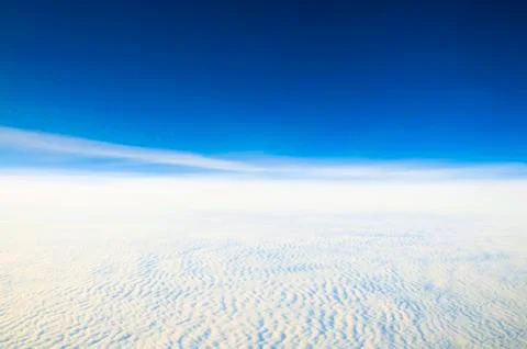 Cloud ocean and blue sky Stock Photos
