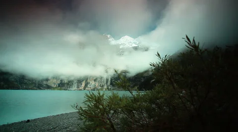 Cloud on Oechsinensee timelapse Stock Footage 30397404
