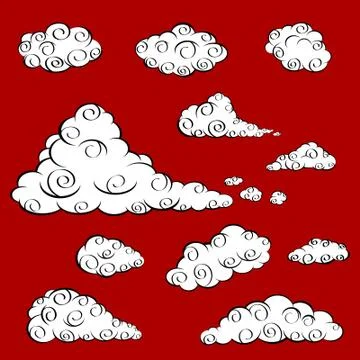 Cloud Oriental Vector Stock Illustration