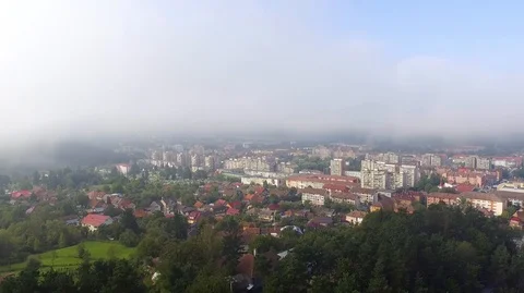 Cloud over the city 스톡 동영상 121171024