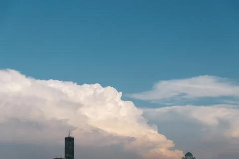 Cloud over the city Stock Photos