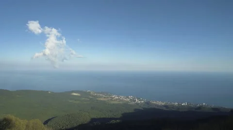 Cloud Over Green Valley Stock Footage 63368646